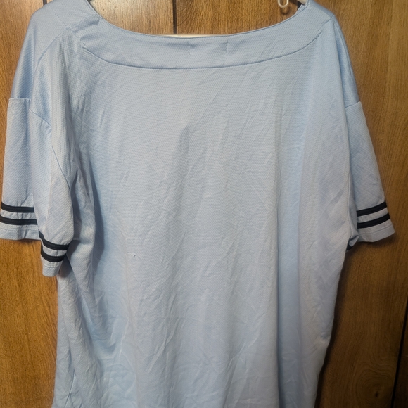 Forever 21 Sky Blue Plus Size Blouse - Picture 3 of 4